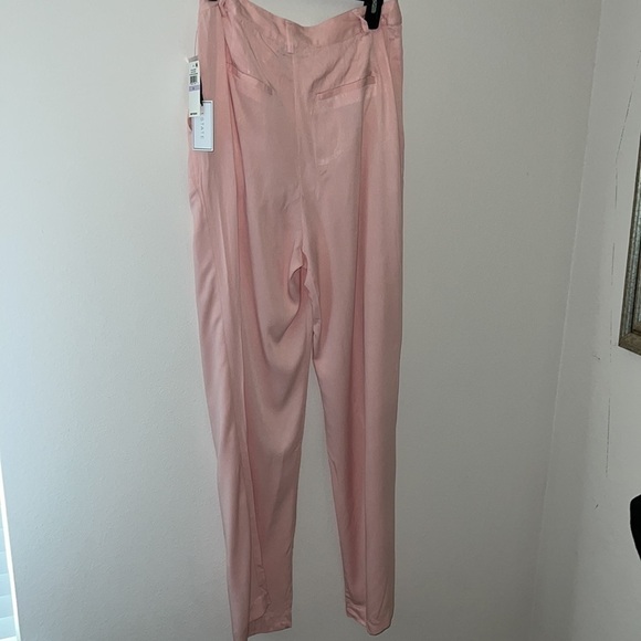 1 State High waisted pants‎ Bon Voyage color: peach skin Sz 6 wide legs new - Picture 6 of 11